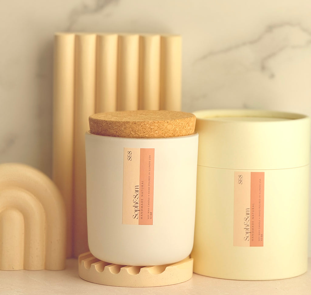 Strawberry Macarons and Vanilla Whip Coconut wax Candle