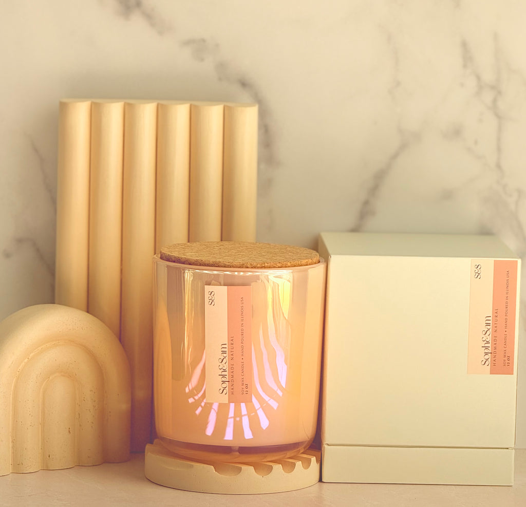 Ginger Peach Spritz Soy Wax Candle