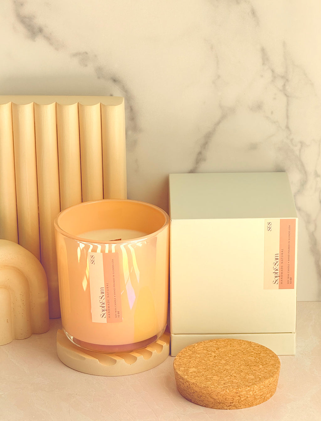 Ginger Peach Spritz Soy Wax Candle