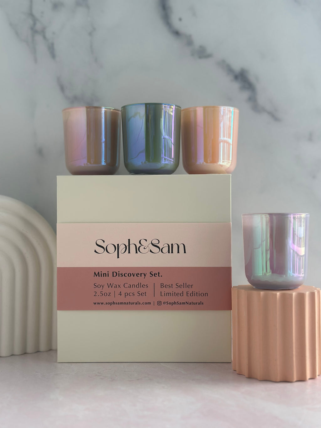 “Blossom” 4 Mini Candles Discovery Gift Box Set