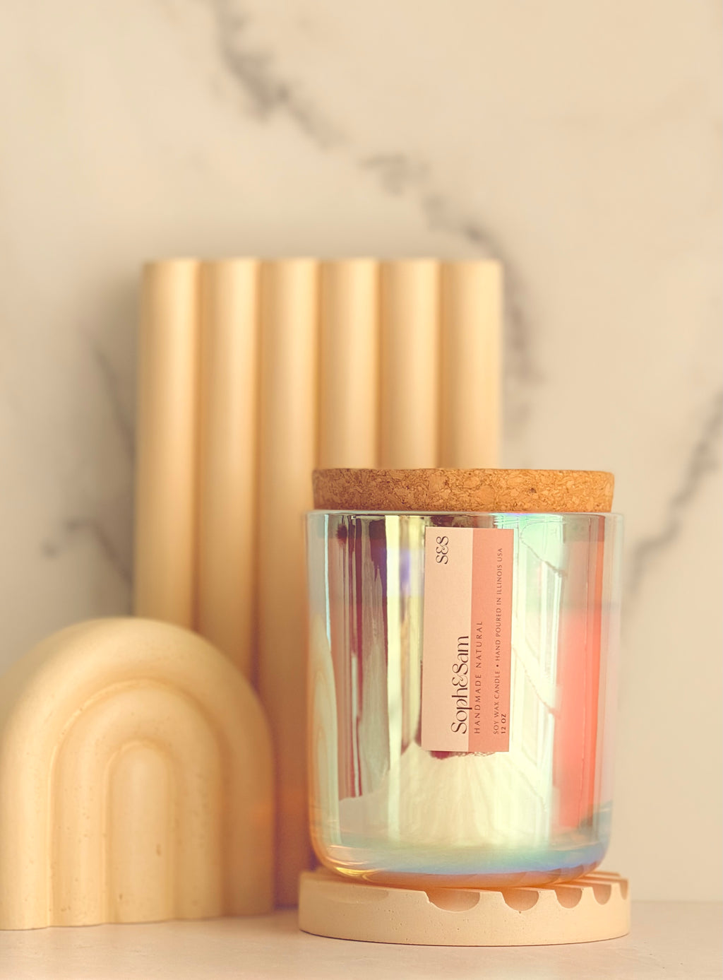 Dragonfruit and hibiscus Soy Wax Candle