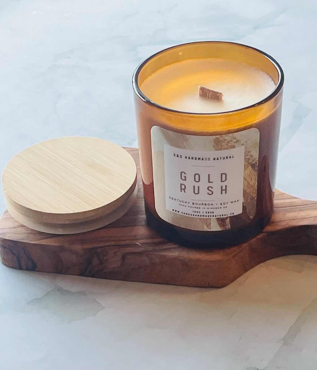 Gold Rush Soy Wax Candle (Amber)