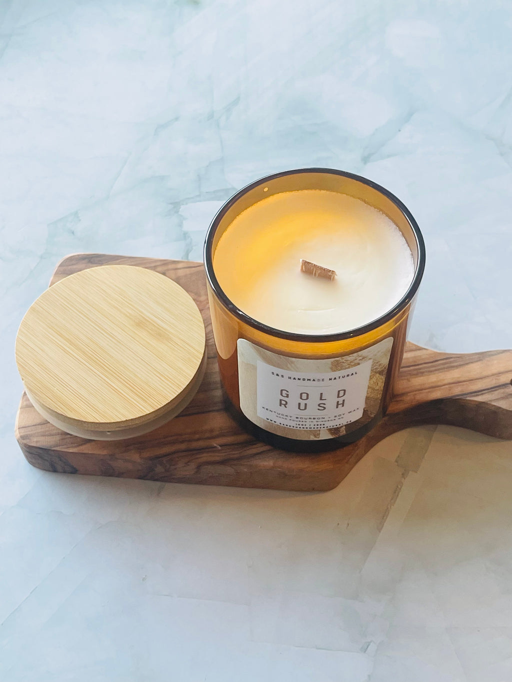Gold Rush Soy Wax Candle (Amber)